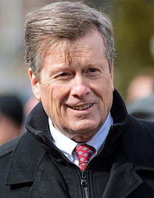 Mayor John Tory in Toronto at the Good Friday Procession - 2018 (27264606888) (cropped).jpg