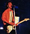 Mick Jagger, líder de The Rolling Stones, en el Voodoo Lounge Tour de Chile, en febrero de 1995