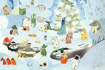 Moomin-valley calendar (detail)