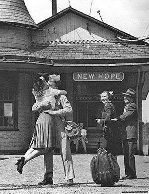 New Hope Train Station 1945