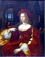 P1080752 Louvre Raphael Portrait de Dona Isabel de Requesens INV612 rwk