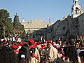 Palestinian Christian Scouts Nativity Church in Bethlehem Christmas Eve 2006
