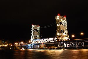 Portage Lake Lift Bridge(Night)