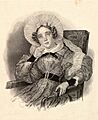 Portrait of Elizabeth Speranskaya, lithograph