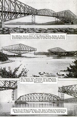 Quebec Bridge Construction 1917