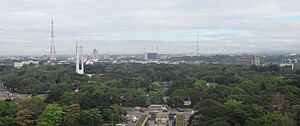 Quezon Memorial Circle - top shot from City Hall (Diliman, Quezon City)(2018-02-07) (cropped)