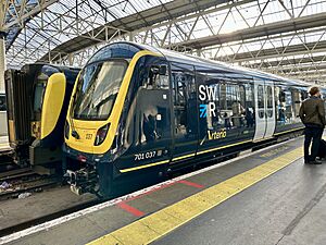 SWR Class 701 first day in passenger service at Waterloo station 54