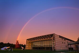 Sainsbury Centre building with rainbow.jpg