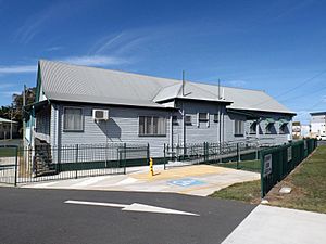 Side of Woody Point Memorial Hall, Woody Point, Queensland.jpg
