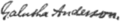 Signature of Galusha Anderson