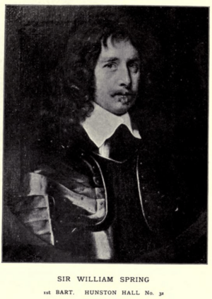 Sir William Spring, 1st Baronet