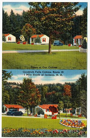 Some of our cabins, Goodrich Falls Cabins, Route 16, 1 mile south of Jackson, N.H (77818)