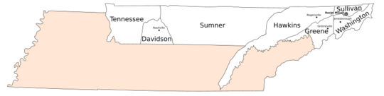 Southwest Territory Counties (1790)