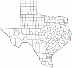 Location of Orange, Texas