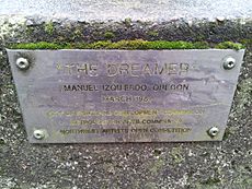 The Dreamer plaque, Portland, Oregon