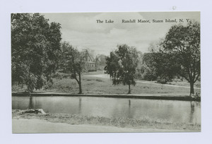 The Lake, Randall Manor, Staten Island, N.Y. (lake with mansion in background) (NYPL b15279351-104849)f