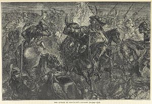 The attack on Montrose's cavalry