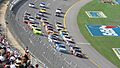 Through the tri-oval