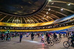 Tour la Nuit Montreal 2019 inside Olympic stadium