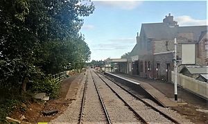 Train tracks of Hardingham station