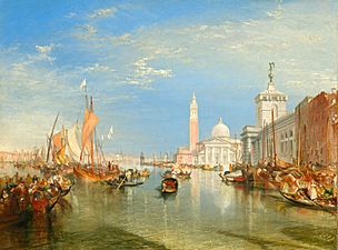 Venice - The Dogana and San Giorgio Maggiore by Joseph Mallord William Turner, 1834, oil on canvas, view 2 - National Gallery of Art, Washington - DSC00005