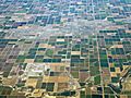 aerial view of the Imperial valley showing the pattern of irrigation