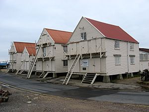 Yacht stores, Tollesbury, from south