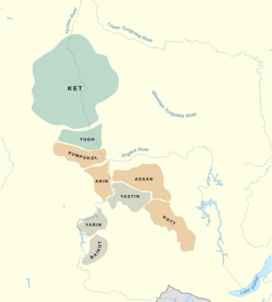 Yeniseian languages map.svg