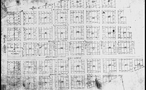 1837 plat map of Brooklyn, Illinois