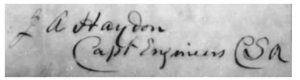 1861 Haydon signature
