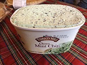 2019-11-28 15 51 51 A tub of Turkey Hill Choco Mint Chip Premium Ice Cream in the Parkway Village section of Ewing Township, Mercer County, New Jersey