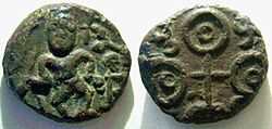 A copper uninscribed coin of Ujjayini