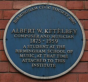 Albert W Ketèlbey blue plaque