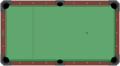 American-style pool table diagram (empty)