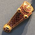 Anglo-Saxon Sword Belt End Ornament from Sutton Hoo Burial, 625-630 AD