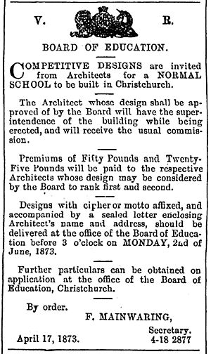 Architectural competition Normal School