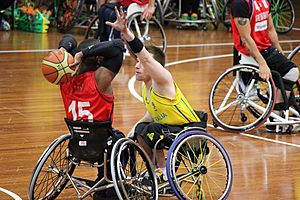Australia men wheelchair basketball v Great Britain 6066
