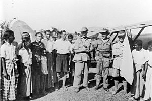 Australian officers in Akyab, Burma