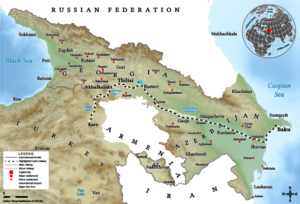 Baku-Tbilisi-Kars Railway Map