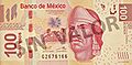 Banco de México F $100 obverse