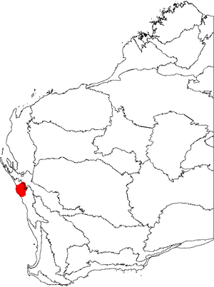 Banksia victoriae map