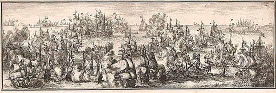 Bataille du cap Ortegal mai 1747 panorama du combat