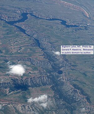 Bighorn Lake WY - MT - East Portion