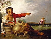 Bloemaert - Jeune Berger montrant Tobie et l'Ange