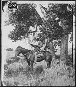 Bloody Knife, Custer's scout, on Yellowstone Expedition, 1873 - NARA - 524373
