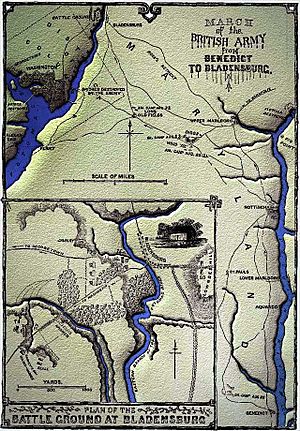 British march from Benedict to Bladensburg, 19 August 1814.JPG
