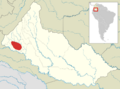 Callicebus caquetensis range map