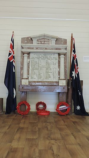 Cardwell Roll of Honour, Cardwell Divisional Board Hall, 2016