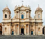 A baroque church, front view