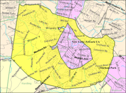 Census Bureau map of Morris Township, New Jersey